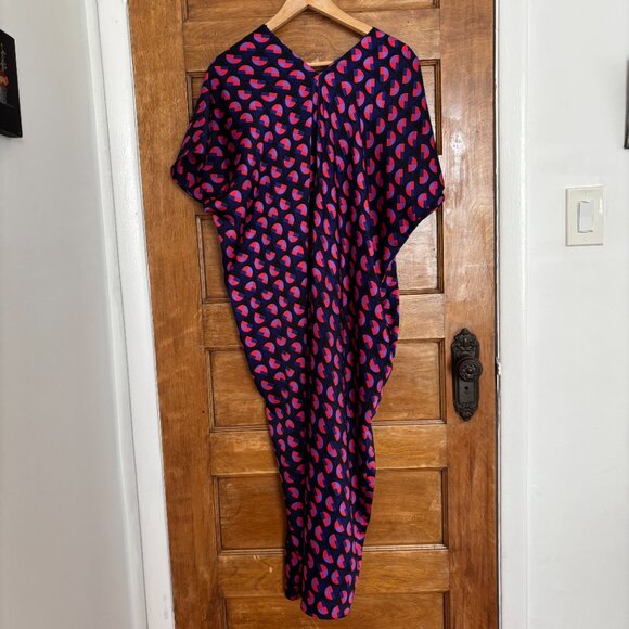 Zara Oversized Caftan Cocoon Midi Dress in Geometric Pattern - XS - Picture 6 of 7